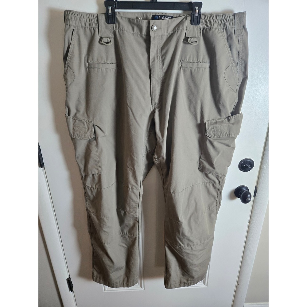 LA Police Gear LAPG Men 48x32 Operator Tactical Pants Ripstop Cargo Khaki Tan